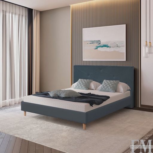 Кровать «Ромео», серая